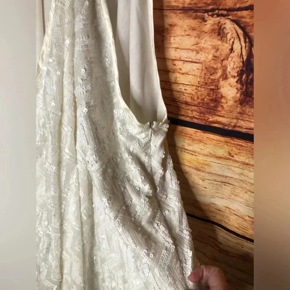 White Sequin all over Mini Dress - Picture 6 of 15